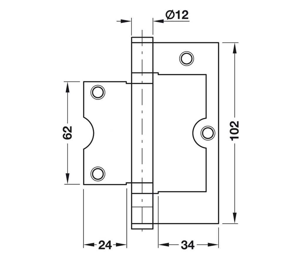 DH-A022 Butterfly Hinge 