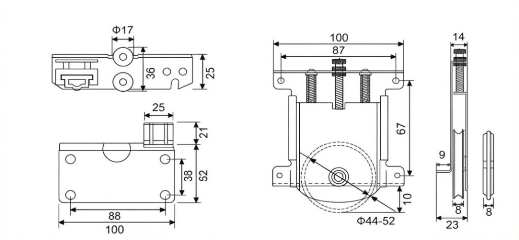 DF-C007 Sliding Roller