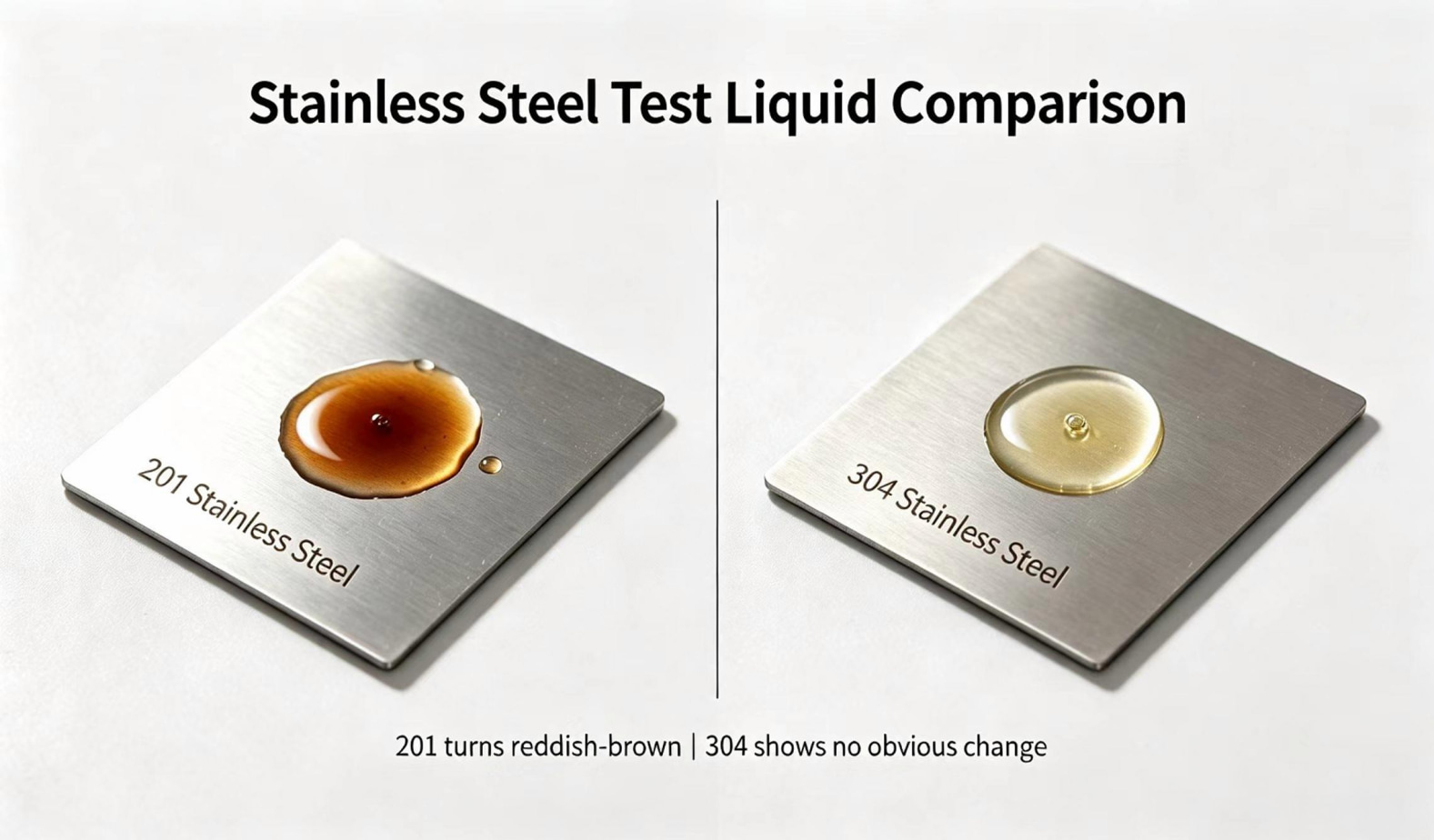 Stainless Steel Test Liquid Comparison